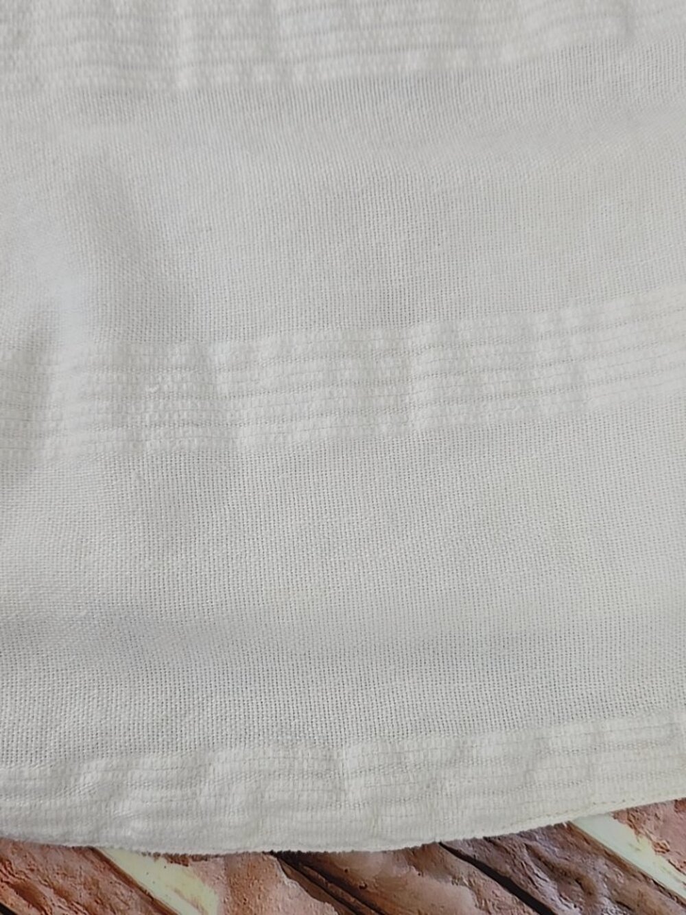 FREE PEOPLE WOMEN'S SIZE XS WHITE CROP TOP COTTON LINEN WITH SIDE BUTTONS LINED. - Picture 5 of 16